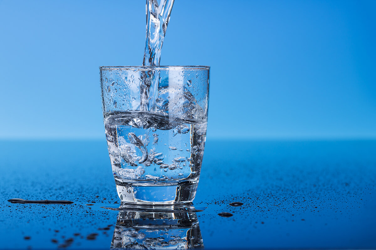 Glass of water